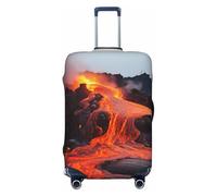 FJWSLCH Red Hot Lava from Kilauea Volcano Copertura per bagagli per valigie TSA Approvato Copertura elastica per valigie Copertura antigraffio per bagagli da viaggio Lavabile Custodia per trolley