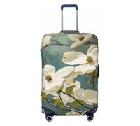 FJWSLCH Spring Dogwood Blossoms Copertura per bagagli per valigie TSA Approvato Copertura elastica per valigie antigraffio da viaggio Copertura protettiva per bagagli lavabile Custodia per trolley