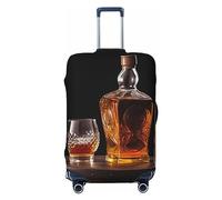 FJWSLCH Whisky Beer Pictures Copertura per bagagli per valigia TSA Approvato Copertura elastica per valigie antigraffio Copertura protettiva per bagagli da viaggio Lavabile Custodia per trolley Adatto