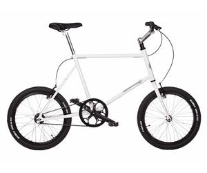 FK Cycling Mini Velo Bicicletta a due velocità automatiche, ruote da 20 pollici taglia unica 480 mm bianca