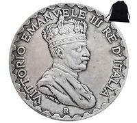 FKaiYin 1925 Monete in Nichel Italia-Sfida Europa Monete dall'Italia - Monete Commemorative Fior di Conio + Borsa KaiKBax - È Handmade Coin Future Experience