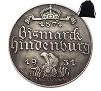 FKaiYin 1931 vecchie monete tedesche storiche - Grande moneta commemorativa non circolata - Strumento di insegnamento per bambini - è fatto a mano - Esperienza futura