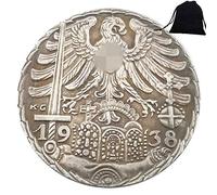 FKaiYin 1938 storica moneta tedesca intagliata a mano, moneta commemorativa tedesca antica - marchio europeo + borsa KaiKBax - Strumento di insegnamento per la futura esperienza dei bambini