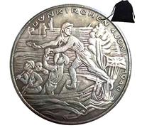 FKaiYin 1940 Moneta storica intagliata a mano Grande Germania - Moneta commemorativa romana antica - Moneta europea Reichsmark + borsa KaiKBax - Strumento didattico per bambini