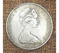 FKaiYin 1976 Antica Moneta Britannica Elisabetta II vecchia - Gran Bretagna Vecchia Moneta Regalo Commemorativa Moneta Moneta del Nichel