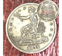 FKaiYin Antique Eagle Old Coin-1875 US Hobo Nickel One-Dollaro Morgan Dollar Moneta - American Commemorative Favori Regalo per papà/fidanzato/marito esperienza futura