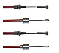 FKAnhängerteile ALKO Longlife 247285 - HL: 1020 mm GL: 1216 mm, rosso, metallo, corda del freno, 2 pezzi, oggetti fisici