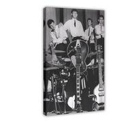 FKBALCZ Mini poster vintage originale con stampa dei Beatles, Londra, 1963, su tela, per camera da letto, ufficio, stanza, regalo, dimensione: 20 x 30 cm