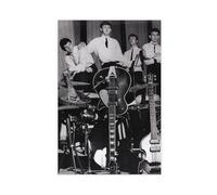 FKBALCZ Mini poster vintage originale con stampa dei Beatles, Londra, 1963, su tela, per camera da letto, ufficio, stanza, regalo, dimensione: 60 x 90 cm