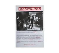 FKBALCZ Mini poster vintage originale, stampa artistica da parete con stampa dei Radiohead, The Bends, decorazione artistica da parete per soggiorno e camera da letto, 20 x 30 cm