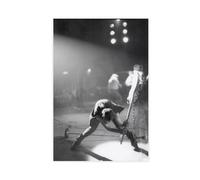 FKBALCZ Poster su tela, motivo: Clash London Calling Muziek, decorazione artistica da parete per soggiorno, camera da letto, 30 x 45 cm