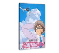 FKBALCZ Poster su tela The Wind Rises, decorazione per camera da letto, ufficio, stanza, regalo, 20 x 30 cm