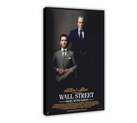 FKBALCZ Wall Street Money Never Sleeps - Poster su tela, decorazione artistica da parete per soggiorno, camera da letto, 20 x 30 cm