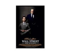 FKBALCZ Wall Street Money Never Sleeps - Poster su tela, decorazione artistica da parete per soggiorno, camera da letto, 50 x 75 cm