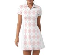 FKEEP - Abito da donna per golf e tennis con pantaloncini, collo a polo, abito sportivo senza maniche, abito sportivo casual, abito da golf senza maniche, XS
