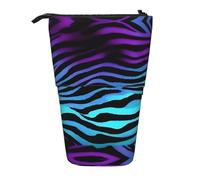 FKGKDF Il sacchetto diritto della matita della stampa delle strisce della zebra del camuffamento, il sacchetto telescopico della