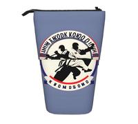 FKGKDF Taekwondo, astuccio telescopico per matite con stampa, portatile, per ufficio