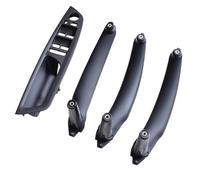 FKHBZM Per BMW E70 E71 X5 X6 Bracciolo Auto Sedile Anteriore Sinistro Conducente LHD Maniglia Interna Porta Pannello Interno Tirare Copertura(Black A set5)