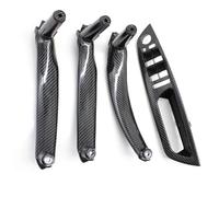 FKHBZM Set Di 4 Pezzi Maniglia Porta Anteriore Lato Guida, Bracciolo, Pannello Rivestimento Interno Per BMW X5 X6 E70 E71 2007-2013(Carbonfiber RHD)