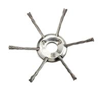 fKiZanthene 1 testa per decespugliatore in filo di acciaio, resistente, diametro 180 mm, attacco per decespugliatore per giardino, patio e sentiero rimozione erbacce