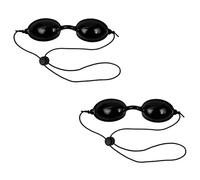 fKiZanthene 2 occhiali di protezione per gli occhi regolabili per lettino solare e terapia a LED, comodi da indossare, per uso domestico e professionale
