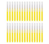 fKiZanthene 30 spazzolini interdentali, stuzzicadenti dentali, bastoncini di filo interdentale, strumenti per la pulizia interdentale Tepe, per la pulizia dei denti domestica e quotidiana, giallo