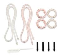 fKiZanthene Heatless Curls Set di boccoli per ricci senza calore, nastro arricciacapelli durante la notte con accessori per l'applicazione in camera da letto, bagno e casa