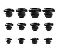 fKiZanthene Set passacavo in gomma con 135 pezzi, in nove misure, per la protezione dei cavi in casa, officina, veicolo, impermeabile, per un passaggio pulito e ordine