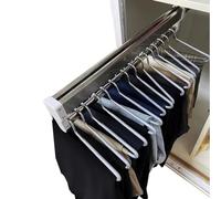 Asta appendiabiti estensibile con 2 binari di scorrimento, asta estraibile per armadio regolabile da 30 a 80 cm, asta appendiabiti, portante 25kg (Size : 300mm)