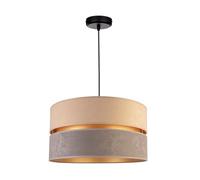 FKL DESIGN Home Deco Lampada a soffitto a sospensione apparecchio a sospensione palla nero grigio bianco lampada 961-Z3W