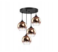 FKL DESIGN Home Deco Lampada a soffitto Lampada a sospensione Lampada a sospensione a sfera Nero Grigio Bianco 840-DHR4-KT