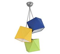 FKL DESIGN Home Deco Lampada a soffitto Lampada a sospensione Lampada a sospensione Ball Nero Grigio Bianco Lampada 299-H3 GGB