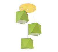 FKL DESIGN Home Deco Lampada a sospensione lampada per bambini per la cameretta dei bambini bellissima lampada a sospensione in metallo diverse versioni 299-E3 (verde)