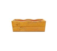 FKL DESIGN Home Deco NUOVA fioriera in legno TOP vaso per piante da giardino terrazza completamente assemblato D8 rovere (44 cm)