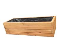 FKL DESIGN Home Deco NUOVA fioriera in legno TOP vaso per piante giardino terrazza completamente assemblato D2 rovere (100 cm)