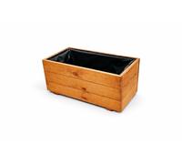 FKL DESIGN Home Deco Vaso per piante in legno per giardino, terrazza, in legno, impregnato D26 (teak, 60 x 30 x 29 cm)