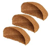 fkngcp 3pcs Liner di Cocco in Cocco a Mezza Rotonda Rivestimento degradabile Fodera per cesti a Sospensione Naturale Traspirante per pentola di Fiori da Giardino