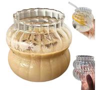 fkngcp Bicchieri a coste da 410 ml di tazze a coste ondulate trasparenti tazze di vetro rotondo di casa di casa in vetro carino per bevande da succo di caffè ghiacciato, piccoli bicchieri