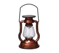 fkngcp Lampada retrò retrò di Lanterna Solare Vintage Lampada da Campeggio Night Night Lights Bronze Lantern