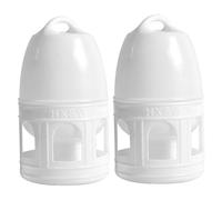 fkngcp Pigeon Wearer 2pcs 6.3x14.2in 3L Alimentatore di Acqua di Uccelli Automatica con distributore di Acqua di Uccelli Multipli e Manico Resistente al distributore di pappagalli di Pollo
