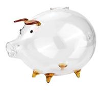 fkngcp Piggy Bank 7 x 4.7 Accidenti di capacità Verca Clear Creative Glass Glass Saving Box Cartoon Box Cash Risparmiati Resistenti al Calore Piggy Banks per Adulti e Bambini