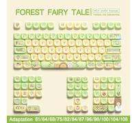 FKRTQIYN 120 MOA Profilo KeyCaps PBT per MX Switch Mechanical Taste meccaniche Design Cartone Animato Design Dye Sublimation MCA Set di Tasti Fai -da -Te Personalizzato(05)