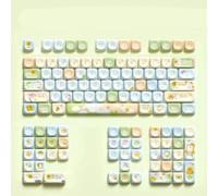 FKRTQIYN 120 MOA Profilo KeyCaps PBT per MX Switch Mechanical Taste meccaniche Design Cartone Animato Design Dye Sublimation MCA Set di Tasti Fai -da -Te Personalizzato(10)