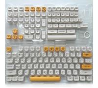 FKRTQIYN 140 Milk XDA Profilo KeyCaps PBT Compatibile con MX Switch Mechanical Taste Russe Thailandia Thailandia Keycap Personalizzate Coreane per progetti Fai -da -Te(Korean)