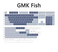 FKRTQIYN 173 CLE Clone CHIECAPS GMK Clone Olivia Arctic Red Samurai 8008 Profilo Chiave ABS a Doppio Colpo Compatibile con tastiere meccaniche MX(Fish)