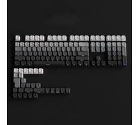 FKRTQIYN Gradiente Grigio RGB retroilluminato PBT a Doppio tiro Keycaps Compatibile con tastiere di Gioco Meccanico MX con Incisione Laterale(04)
