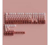 FKRTQIYN Gradiente Grigio RGB retroilluminato PBT a Doppio tiro Keycaps Compatibile con tastiere di Gioco Meccanico MX con Incisione Laterale(07)