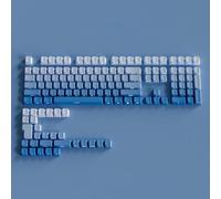 FKRTQIYN Gradiente Grigio RGB retroilluminato PBT a Doppio tiro Keycaps Compatibile con tastiere di Gioco Meccanico MX con Incisione Laterale(09)