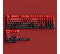 FKRTQIYN Gradiente Grigio RGB retroilluminato PBT a Doppio tiro Keycaps Compatibile con tastiere di Gioco Meccanico MX con Incisione Laterale(03)