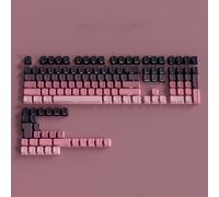 FKRTQIYN Gradiente Grigio RGB retroilluminato PBT a Doppio tiro Keycaps Compatibile con tastiere di Gioco Meccanico MX con Incisione Laterale(02)